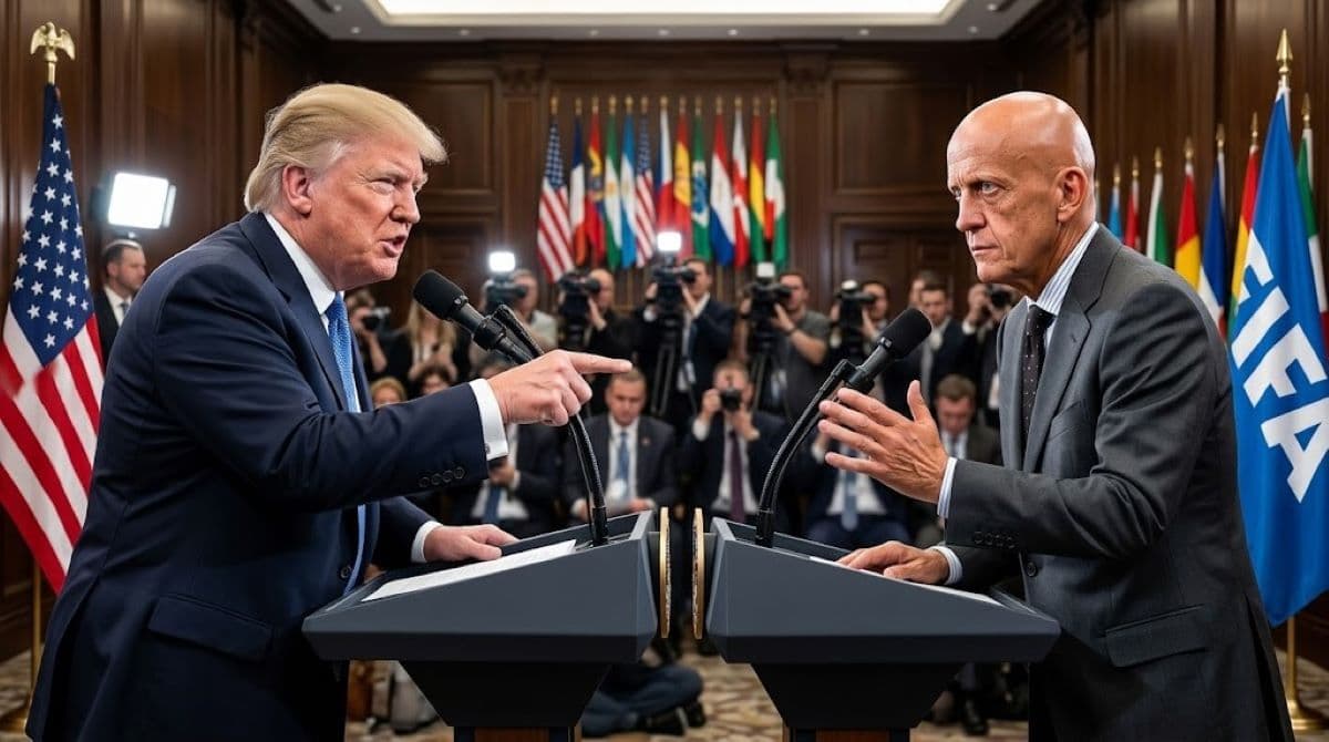 Donald Tramp i Pierluigi Collina povodom kontroverze o suđenju na Svjetskom prvenstvu 2026