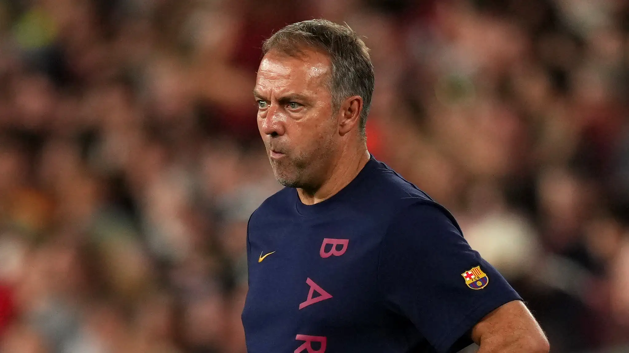 Hansi Flick, trener Barcelone, tokom utakmice