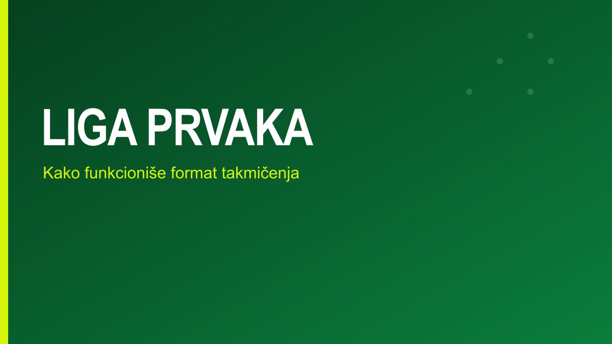 Grafika sa natpisom Liga prvaka
