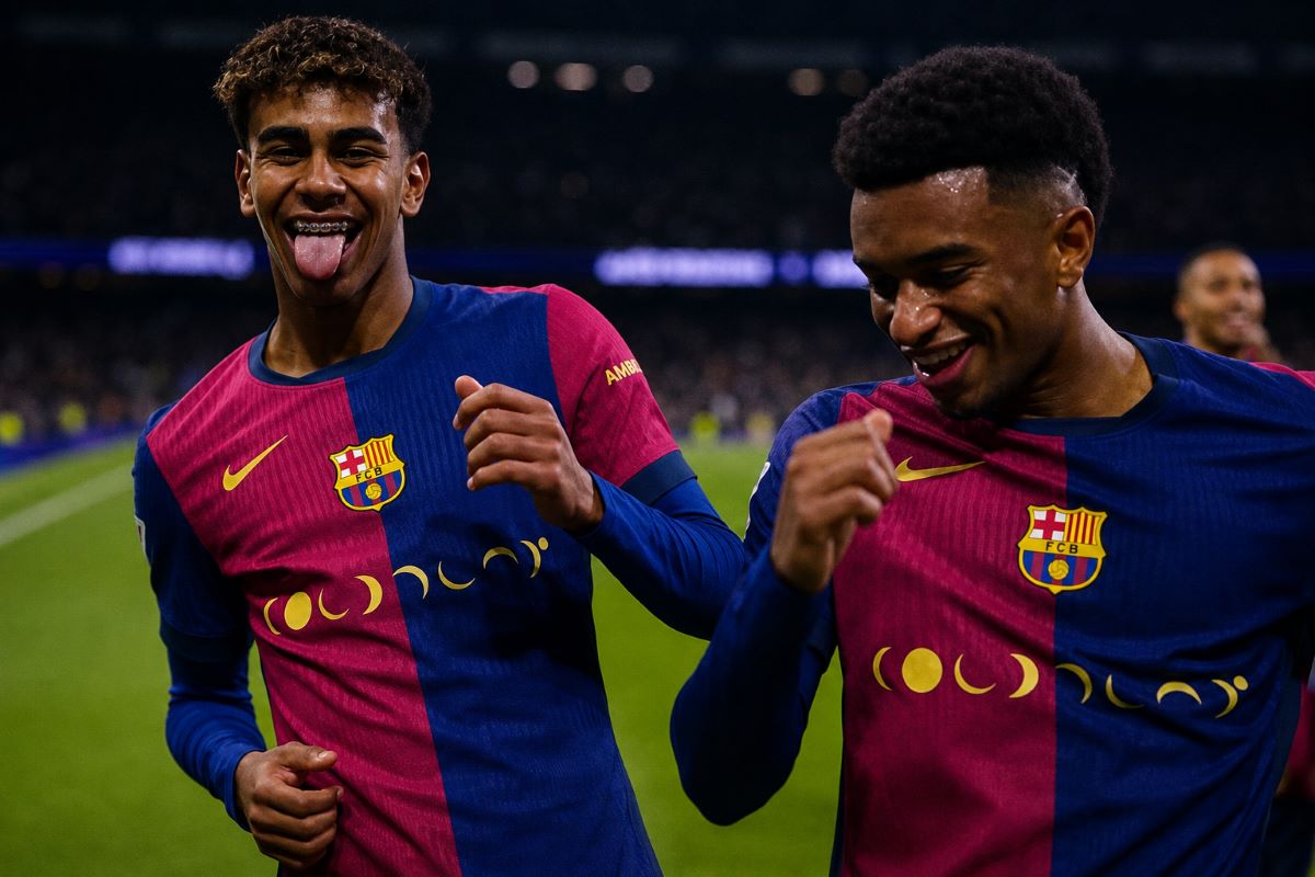 Lamine Yamal nezadovoljan tokom utakmice Barcelone